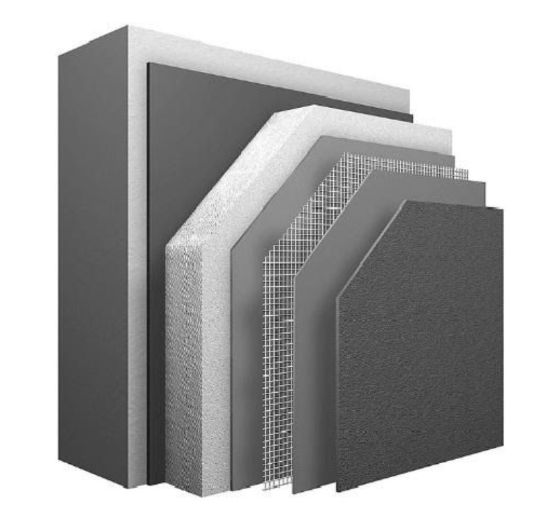 Aislacion termo hidrofuga integral – EIFS ( External Insulation Frame Sistem)